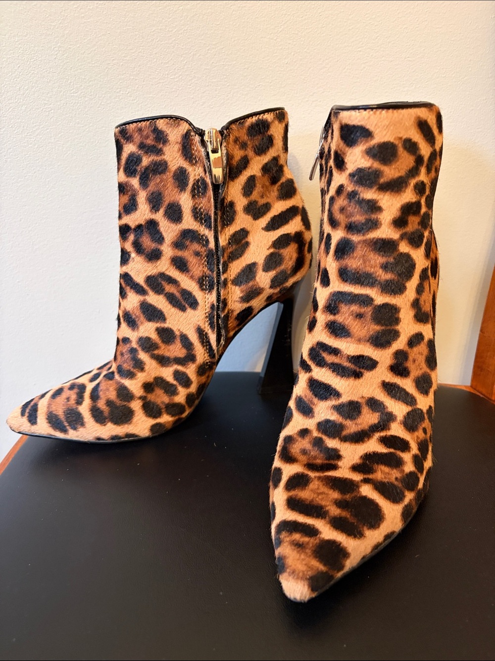 Nine West pony hair booties